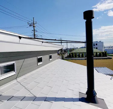 屋根出し平屋建