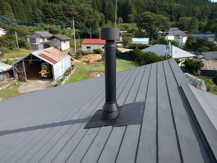 大きなストーブで大満足です
